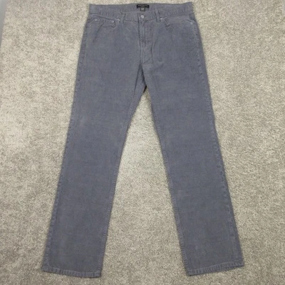 Pantalones chinos Banana Republic para hombre 34x32 gris calce ajustado recto pana 5 bolsillos Foto 1 de 4