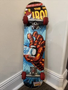 Santa Cruz “Marvel Iron Man” Skateboard, Complete, 28.5” Long, 6.75” Wide PO-VG+ - Picture 1 of 20