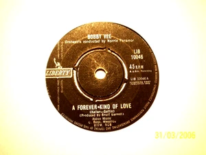 45rpm vinyl record......Bobby Vee......A Forever-Kind Of Love.....60s Pop... - Picture 1 of 1