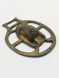 Vintage 3d Basset Hound Head Horse Brass, Basset Hound Dog - Picture 1 of 7