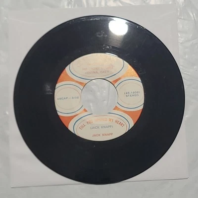 Jack Knapp ~ Till You Opened My Heart/ Something In My Heart ~ Ad-Korp 45 Record - Image 1 of 4
