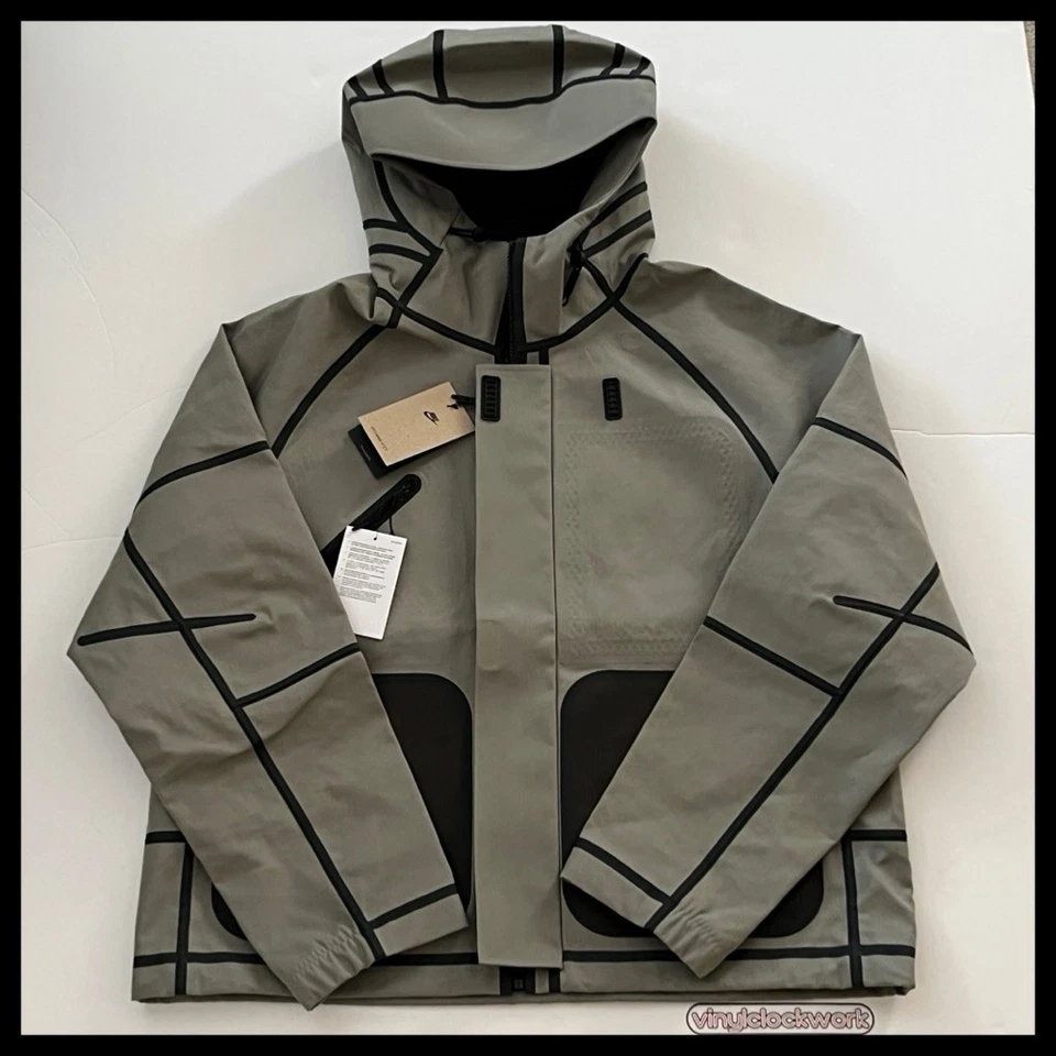 Nike Tech Storm-Fit Hooded Rain Jacket Men's Size XXL HM9473-320 Light Army