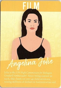 Angelina Jolie Film Game Card Girl Power - Picture 1 of 2