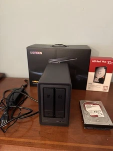 Ugreen Nasync Dxp2800 2-bay Desktop Nas, Intel N100 Quad-core CPU, 8 GB DDR5 RAM - Afbeelding 1 van 6