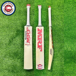 MRF Genius Grand Edition 1.0 English Willow Cricket Bat - Junior Size 4 - Picture 1 of 9