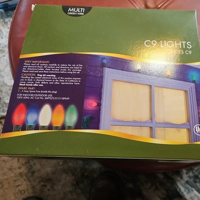 New Holiday Time C9 String Of Christmas Lights Multi-color 25 Count - Image 1 of 3