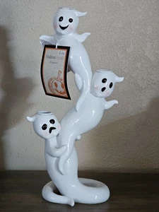 Halloween Summerween Ghost White Candle Holder 14" tall - Picture 1 of 18