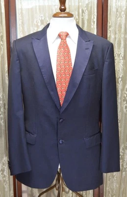 Hugo Boss Helward 44 L тонкий синий первоклассный шерсти 2 вентиляционных отверстия ужин куртка blazer w0j6 - Изображение 1 из 4