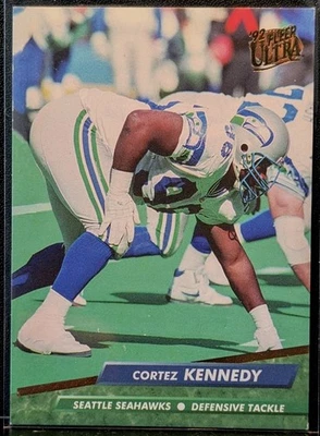 1992 Fleer Ultra Cortez Kennedy #379 Seattle Seahawks HOF Defensive Tackle - Image 1 of 2