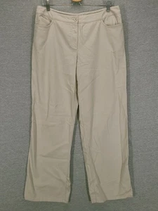 Eileen Fisher Hose Damen Large beige gerades Bein Freizeithose leicht - Bild 1 von 15