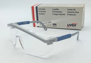 Neu NOS UVEX Astrospec 3000 klare Gläser Schutzbrille Made in USA blau silber - Bild 1 von 4