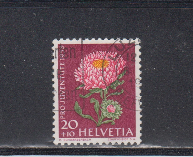 SWITZERLAND : 1958 - USED - SCOTT # B279   SEMI-POSTAL  FLOWERS - Image 1 of 1