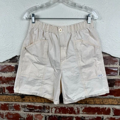 Pantalones Cortos Cherokee Vintage Talla 10 Tostado Algodón Melocotón Bolsillos Cintura Elásticos Verano Años 90 Foto 1 de 4