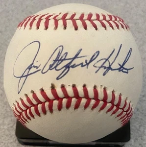 JIM "CATFISH" HUNTER SIGNED AUTO ROAL BASEBALL BAS/BECKETT #BT54028 YANKEES/A'S - Picture 1 of 6