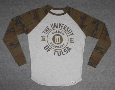 LEAGUE Tulsa Golden Hurricane Camouflage Long Sleeve T-Shirt Size Small - Image 1 of 4