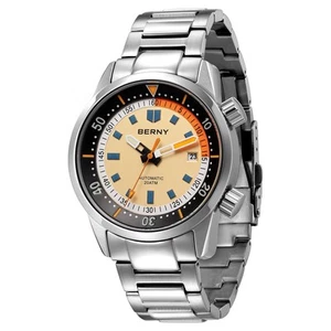 Diving Watch for Men Automatic Mechanical Watch 20ATM Wristwatch Sapphire Gla... - Picture 1 of 7