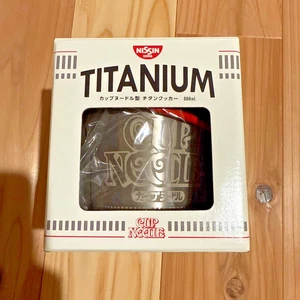 Nissin Cup Noodle TITANIUM Cooker 800ml Camping Pot Made in Japan New FS - Picture 1 of 7
