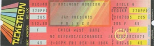 Prince 1984 Violet Pluie Inutilisé Concert Ticket 12/14 Rosemont Horizon - Picture 1 of 1