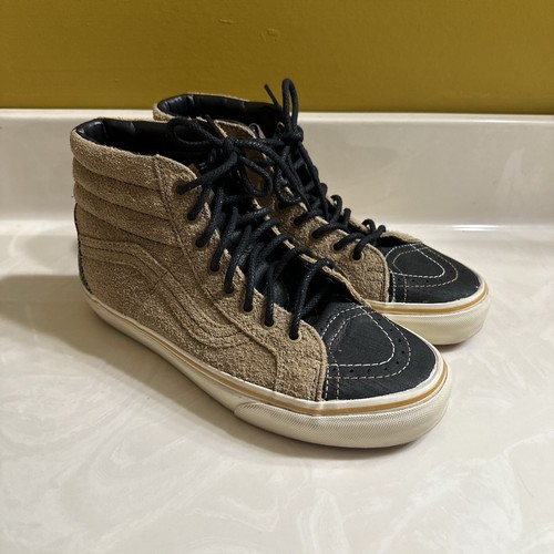 Vans SK8 Hi 46 CA ""El Jefe"" Pelle scamosciata nera incenso VN000ZDIGPZ 7 cachi da uomo