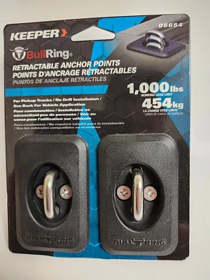 NUEVO Anillo de toro con puntos de anclaje retráctiles Keeper 1.000 libras 05654 Foto 1 de 4