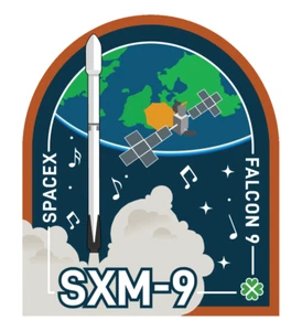SpaceX SXM-9 Vinyl Sticker - 3in - Picture 1 of 1