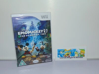 Disney Epic Mickey 2 The Power of Two Nintendo Wii PAL New and Sealed - Image 1 of 4