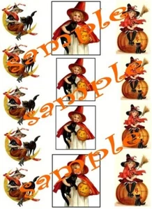 Halloween Adorable Witches Waterslide Decals - Picture 1 of 1