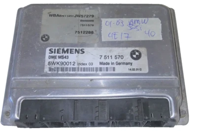 7 511 570 BMW 325i 325 2001-2003 ecm ecu ordenador Foto 1 de 4