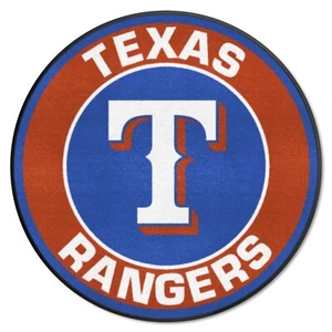 ONE TEXAS RANGERS  27" ROUND AREA RUG/MAT FROM FANMATS - Picture 1 of 4