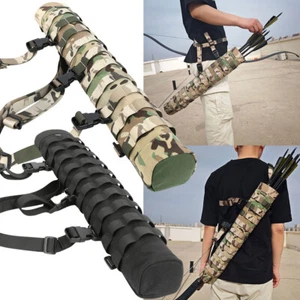 Arrow Quiver Back Hold Waist Side Hip Quiver Bag Adjust Nylon Archery Bow Hunt - Picture 1 of 18