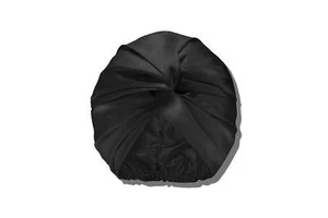 Slip 100% Pure Mulberry Silk Pull-On Turban, Ultra Soft & Gentle on Hair - Black - Picture 1 of 4