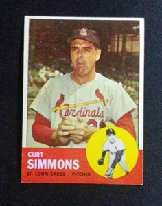 1963 Topps Baseball #22 Curt Simmons NM - Picture 1 of 2