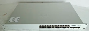 Cisco Meraki MS220-24P, restablecido a valores predeterminados de fábrica, 24 x GBit PoE, 4 x SFP - Imagen 1 de 1