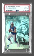 2018 Panini Illusions  #19  JOSH ALLEN - JIM KELLY  Rookie Card  PSA 10 GEM MINT