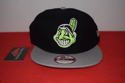 MLB New Era Cleveland Indians Chief Wahoo Snapback 9Fifty Sombrero No Hatclub NHL Foto 1 de 4