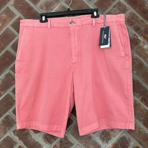 NWT Vineyard Vines Breaker Shorts Mens 40  Salmon Classic Fit Chino 11” Inseam - Picture 1 of 13