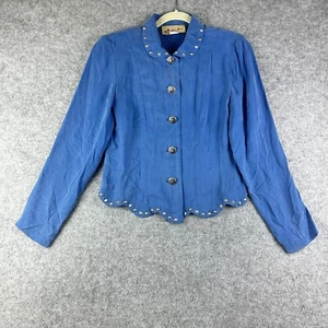 Neu Frontier Westerntop Damen S kurz Nieten Knopf Rodeo Cowgirl Jakobsmuschel USA* - Bild 1 von 18