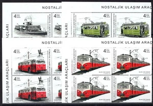 Turkey 2022 trains , trams , boats , ships  MNH set X 4 - Picture 1 of 1