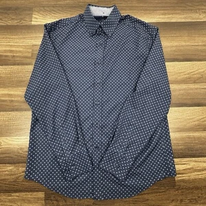 Con.Struct Slim Fit 4 Way Stretch Mens Size M Button Down L/S Wick Dress Shirt - Picture 1 of 8