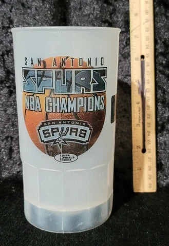 Vintage San Antonio Spurs Championship Travel Mug Cup 24oz Cover
