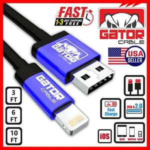 USB-A Charger Cable Fast Charge For iPhone SE X XR XS 11 12 13 14 Pro Max Plus - Picture 1 of 39