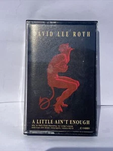 DAVID LEE ROTH "A Little Aint Enough"   White CASSETTE Rock First Edition Mint - Picture 1 of 4