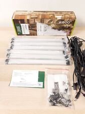 AIBOO LED Under Cabinet Lighting Kit, Plug in Strip Lights with Dimmer Switch