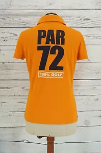 Polo Golf donna PAR 72 in MERYL a mezza manica ARANCIONE - Foto 1 di 3