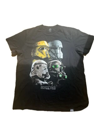 Black T-shirt Star Wars  Rogue One T Shirt Disney men XXL  AOP All-Over Print Foto 1 de 4