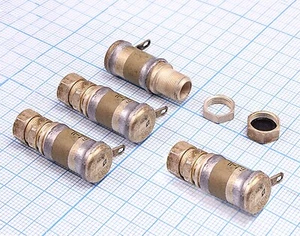 6pcs Trimmer Capacitors 4-15pF 500V Piston Precision Ceramic Silver KPK-MT USSR - Picture 1 of 5