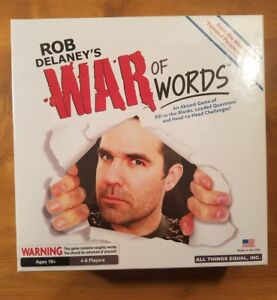 Rob Delaney's War of Words Board Game Factory Sealed NIB