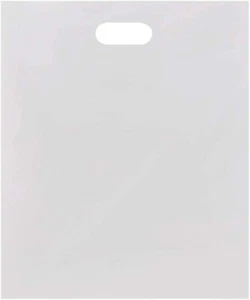 Plastic Shopping Bags 500 White Low Density Retail Merchandise 15" X 18 X 4 Bag - Picture 1 of 3
