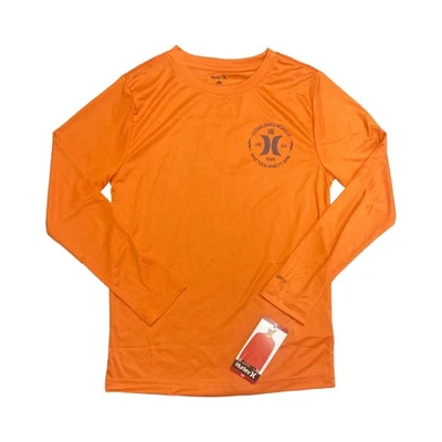 Top de natación Hurley juvenil niño UPF 50+ manga larga protector contra erupciones Foto 1 de 2