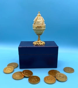 EIERDOSE VON ARTISAN'S - EINE SCHÖNE EIER SCHMUCKSCHATULLE, NEU & VERPACKT - IDEAL WEIHNACHTEN 🎁 - Bild 1 von 13